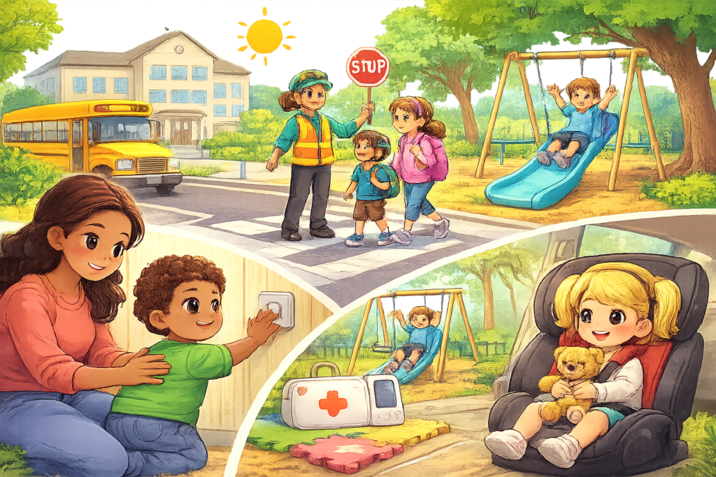 Child safety in vibrant setting