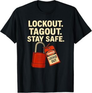 Lockout Tagout Stay Safe – Electrical Safety Loto Gift Idea T-Shirt