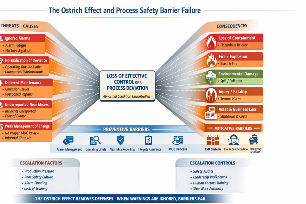 Ostrich effect and process safety barriers