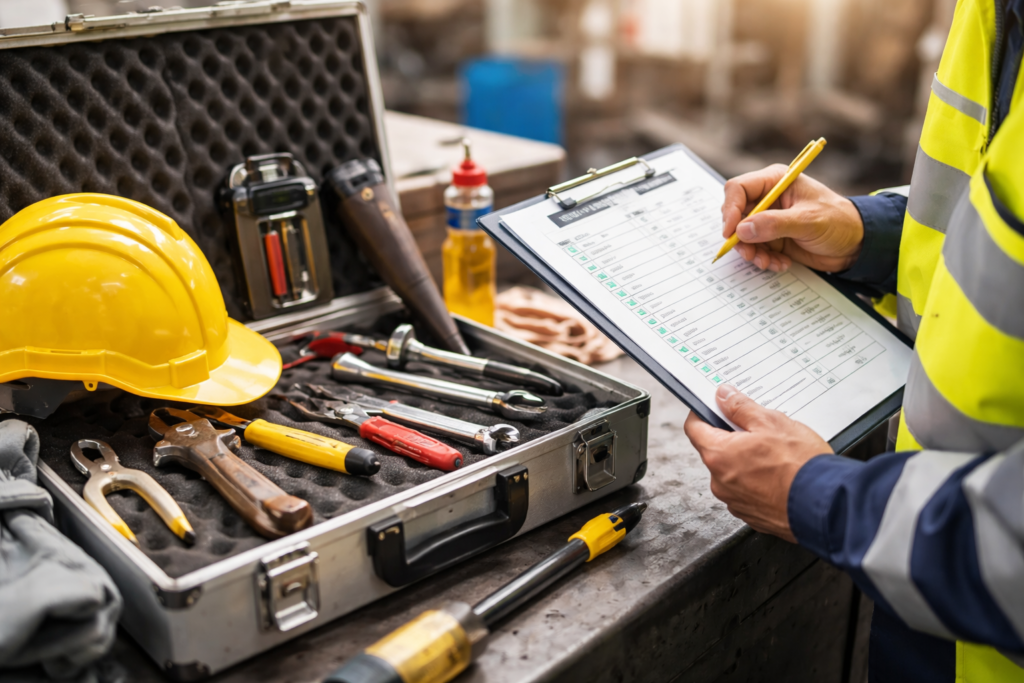 Tool inspection in the workshop